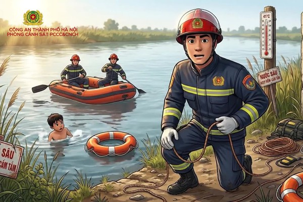 Tuyên truyền cảnh báo tai nạn đuối nước trong mùa hè nắng nóng