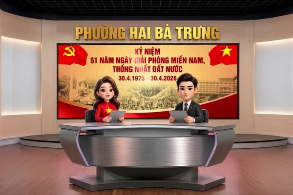 (clip AI) Phường Hai Bà Trưng: Tuyên truyền kỷ niệm 51 năm ngày Giải phóng miền Nam, thống nhất đất nước (30/4/1975 - 30/4/2026).