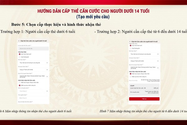 Công an xã Nam Phù hướng dẫn cấp thẻ căn cước công dân cho trẻ em từ 6 đến dưới 14 tuổi