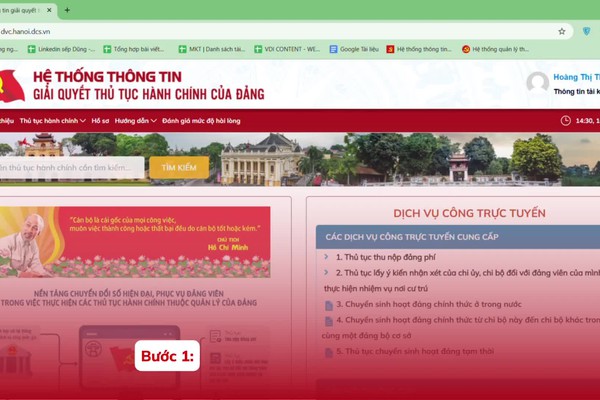 
Hướng dẫn nộp Đảng phí cho cá nhân Đảng viên