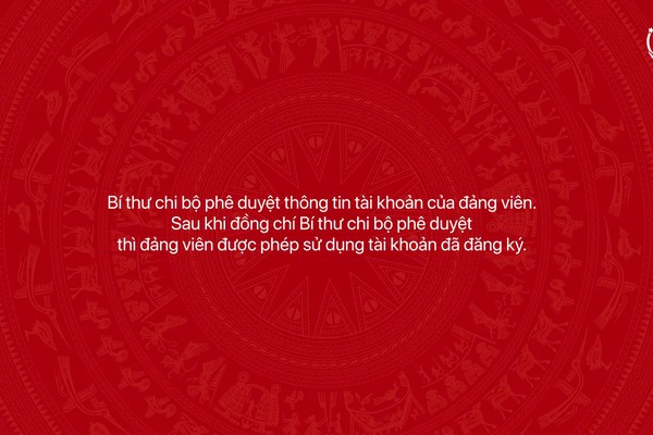 
Hướng dẫn phê duyệt thông tin tài khoản của Đảng viên