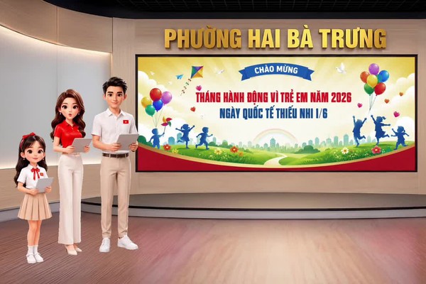(clip AI) Phường Hai Bà Trưng: Trạm kết nối số tháng 6 - Tháng hành động vì trẻ em năm 2026 - ngày Quốc tế Thiếu nhi 01/6.