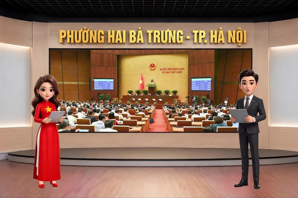 Clip (AI) Phường Hai Bà Trưng - Trạm kết nối số - Tuyên truyền về Luật Thủ đô năm 2026.