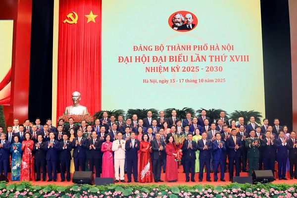 Đại hội đại biểu Đảng bộ thành phố Hà Nội khóa XVIII thành công tốt đẹp