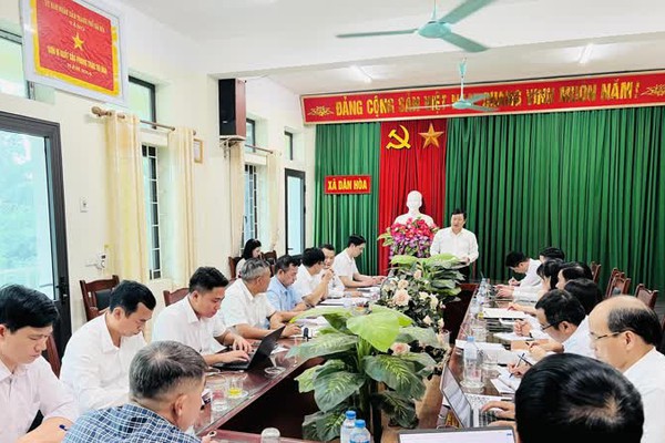 Xã Dân Hoà mới khẩn trương, chuyên nghiệp vận hành thử chính quyền 2 cấp