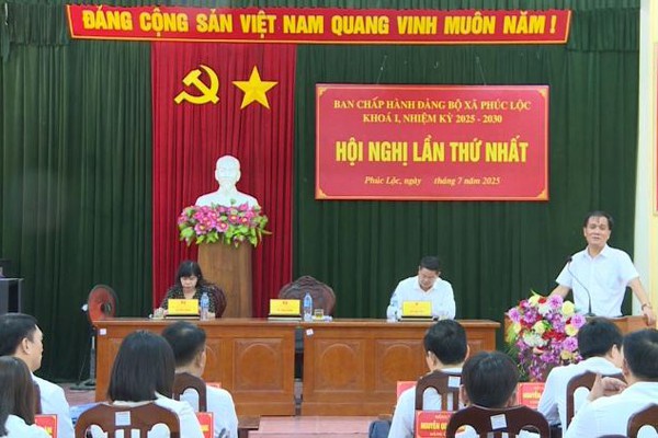 Xã Phúc Lộc vận hành thử nghiệm cơ chế họp Ban Chấp hành Đảng bộ xã