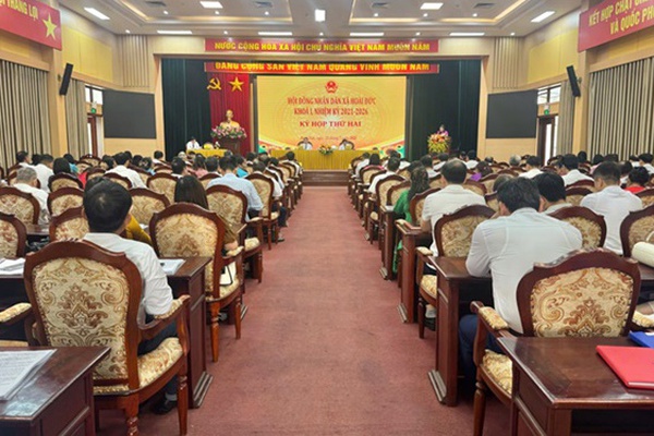Kỳ họp thứ hai HĐND xã Hoài Đức nhiệm kỳ 2021 - 2026