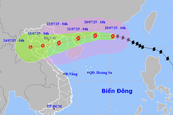  Tình hình bão Số 3 (WIPHA) diễn biến phức tạp, UBND xã Yên Xuân khuyến cáo người dân