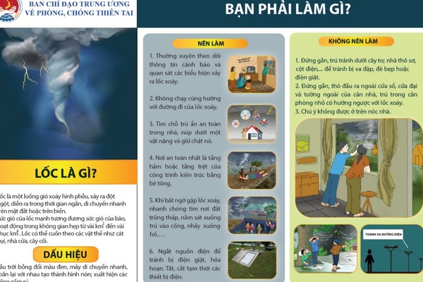 Kỹ năng ứng phó với mưa lớn, lốc xoáy, sét, mưa đá, sạt lở đất