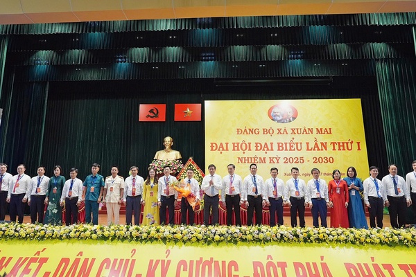 Đảng bộ xã Xuân Mai đã tổ chức thành công Đại hội đại biểu lần thứ I, nhiệm kỳ 2025-2030, với 234 đại biểu đại diện cho gần 2.900 đảng viên trong toàn Đảng bộ xã