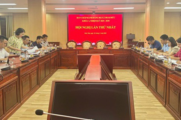 Hội nghị lần thứ 1 Ban Chấp hành Đảng bộ xã Hoài Đức khoá I, nhiệm kỳ 2025-2030