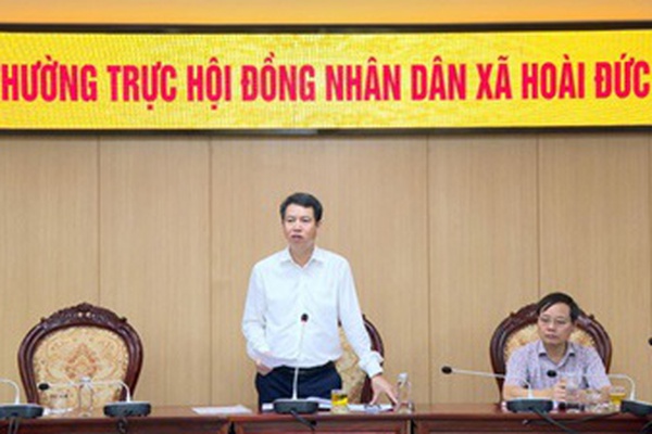 Thường trực HĐND xã Hoài Đức làm việc với UBND xã về việc trả lời các ý kiến, kiến nghị của cử tri tại các cuộc tiếp xúc cử tri sau kỳ họp thứ 2 HĐND xã khóa I, nhiệm kỳ 2021-2026
