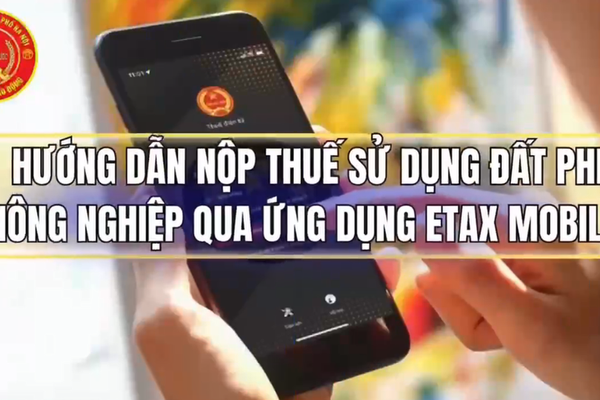 Hoài Đức thu thuế sử dụng đất phi nông nghiệp năm 2025 bằng phương thức điện tử qua eTax Mobile và các hình thức khác không dùng tiền mặt