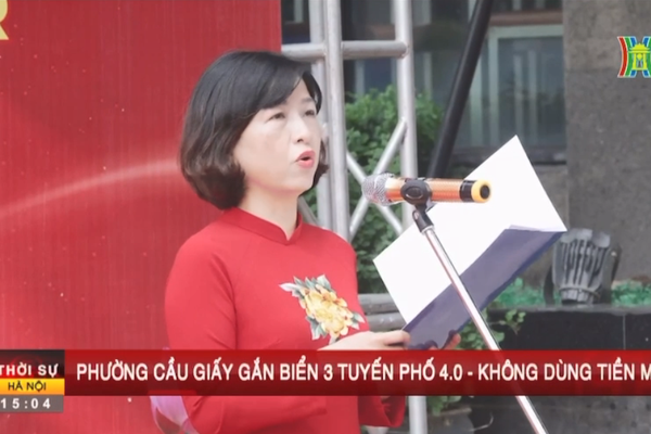 Phường Cầu Giấy gắn biển các mô hình chào mừng kỷ niệm 80 năm Cách mạng tháng Tám và Quốc khánh 02/9
