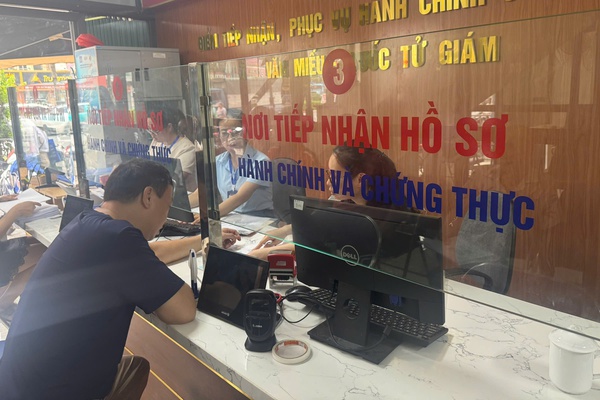 PHƯỜNG VĂN MIẾU- QUỐC TỬ GIÁM KHAI TRƯƠNG PHÒNG TIỆN ÍCH PHỤC VỤ NGƯỜI DÂN LÀM THỦ TỤC HÀNH CHÍNH