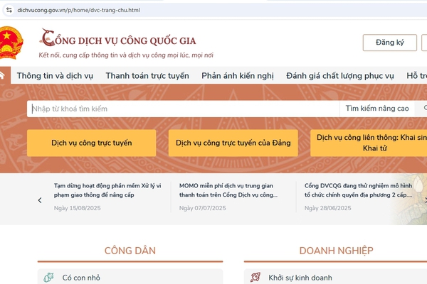 Hướng dẫn thủ tục cấp Giấy xác nhận tình trạng hôn nhân  trên Cổng Dịch vụ công Quốc