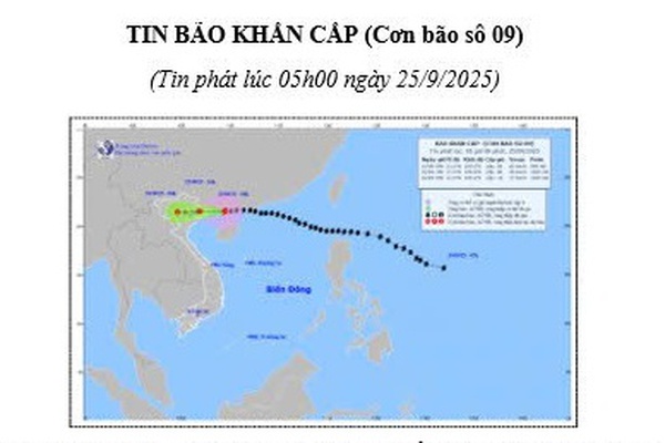 TIN BÃO KHẨN CẤP (Cơn bão số 09)