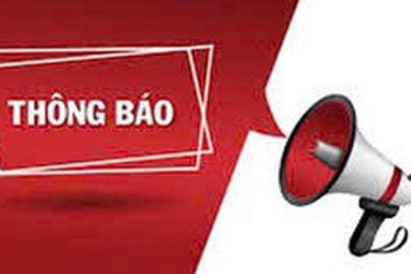 THÔNG BÁO