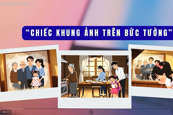CHIẾC KHUNG ẢNH TRÊN BỨC TƯỜNG