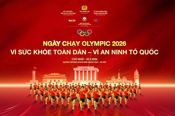 Phát động ngày chạy Olympic vì sức khỏe toàn dân - vì an ninh Tổ quốc năm 2026