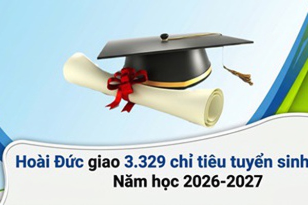 Hoài Đức giao 3.329 chỉ tiêu tuyển sinh đầu cấp năm học 2026-2027