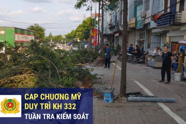 Công an phường Chương Mỹ nỗ lực khắc phục các điểm nghẽn giao thông trên địa bàn