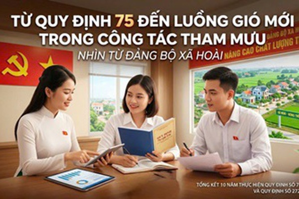 Từ quy định 75 đến luồng gió mới trong công tác tham mưu - Nhìn từ Đảng bộ xã Hoài Đức
