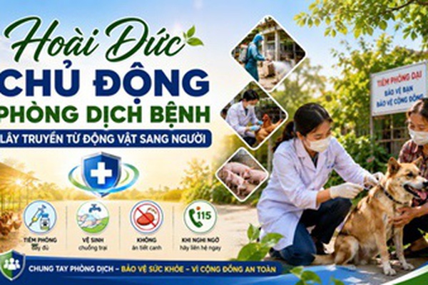 Hoài Đức chủ động phòng dịch bệnh lây truyền từ động vật sang người