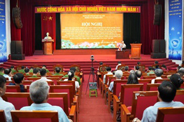 Ban Thường vụ Đảng ủy xã Hoài Đức tổ chức hội nghị nghiên cứu, học tập, triển khai thực hiện Nghị quyết số 02 của Bộ Chính trị và Chương trình hành động của Ban Thường vụ Thành ủy