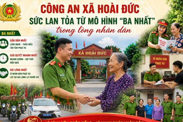 Công an xã Hoài Đức: Sức lan tỏa từ mô hình “Ba nhất” trong lòng nhân dân