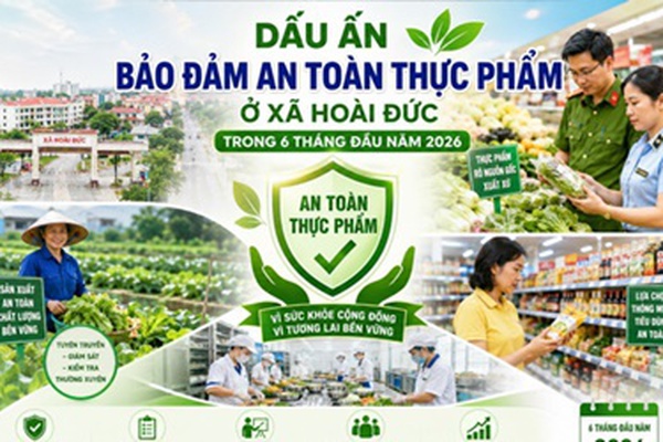Dấu ấn bảo đảm an toàn thực phẩm ở xã Hoài Đức trong 6 tháng đầu năm 2026