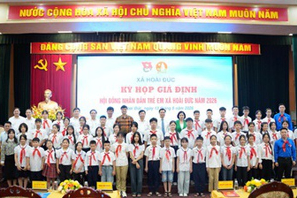 Hoài Đức tổ chức thành công Kỳ họp giả định Hội đồng Nhân dân trẻ em năm 2026