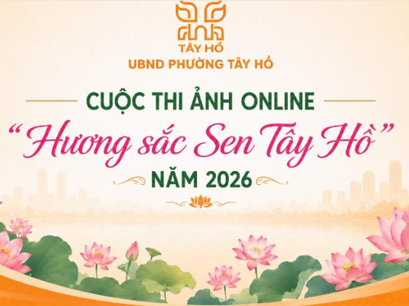 Tây Hồ phát động cuộc thi ảnh online “Hương sắc Sen Tây Hồ” năm 2026