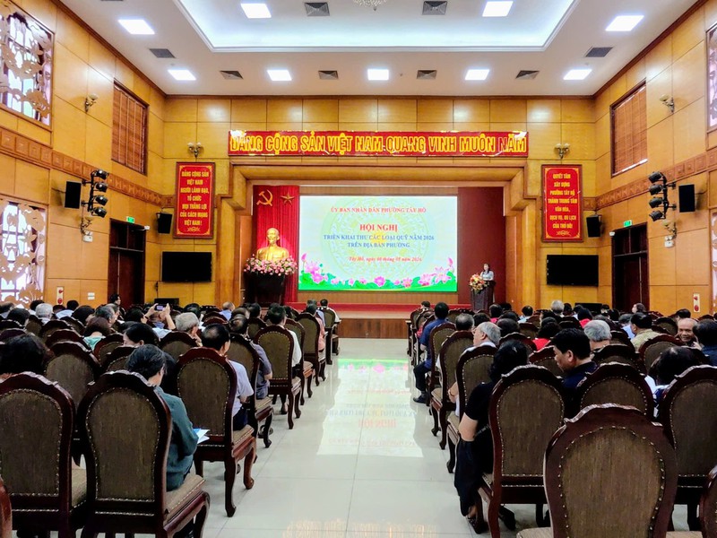 UBND phường Tây Hồ tổ chức Hội nghị triển khai thu các loại quỹ năm 2026