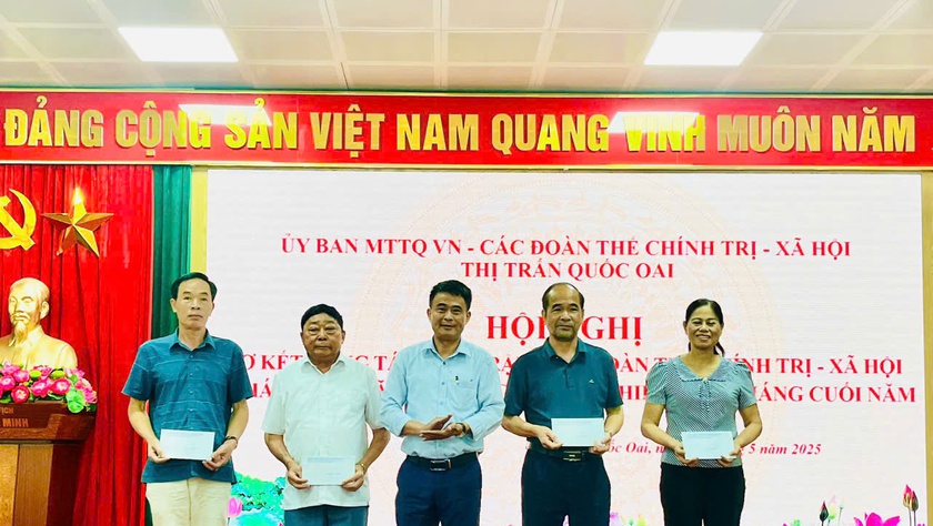 Thị trấn Quốc Oai: Sơ kết công tác mặt trận, các đoàn thể chính trị - xã hội 6 tháng đầu năm, phương hướng nhiệm vụ 6 tháng cuối năm 2025