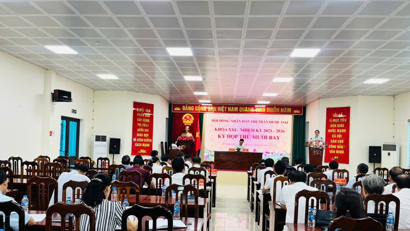 HĐND Thị trấn Quốc Oai tổ chức kỳ họp thứ 17 khóa XXI, nhiệm kỳ 2021-2026
