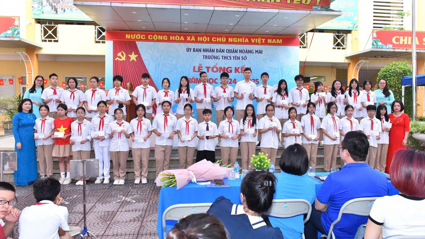 Trường THCS Yên Sở long trọng tổ chức lễ tổng kết năm học 2024 - 2025