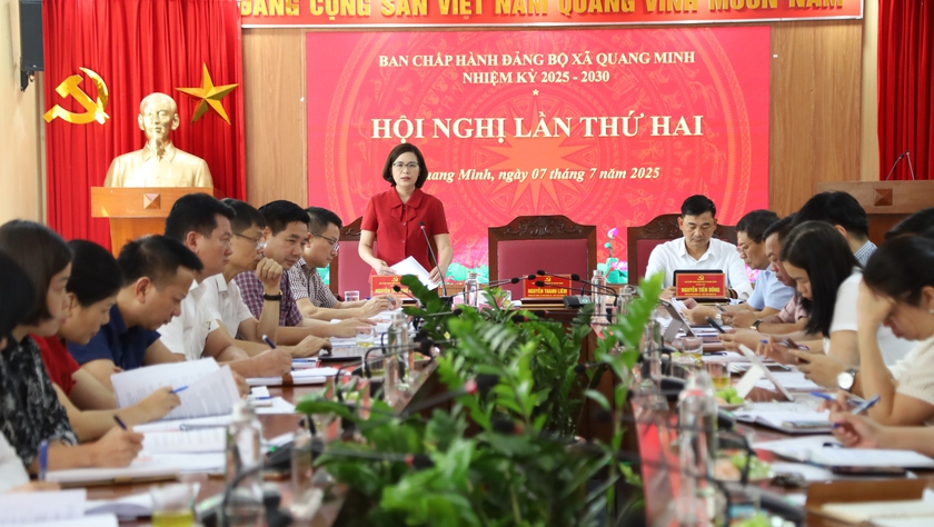 Ban Chấp hành Đảng bộ xã Quang Minh lần thứ 2 quyết nghị nhiều nội dung quan trọng