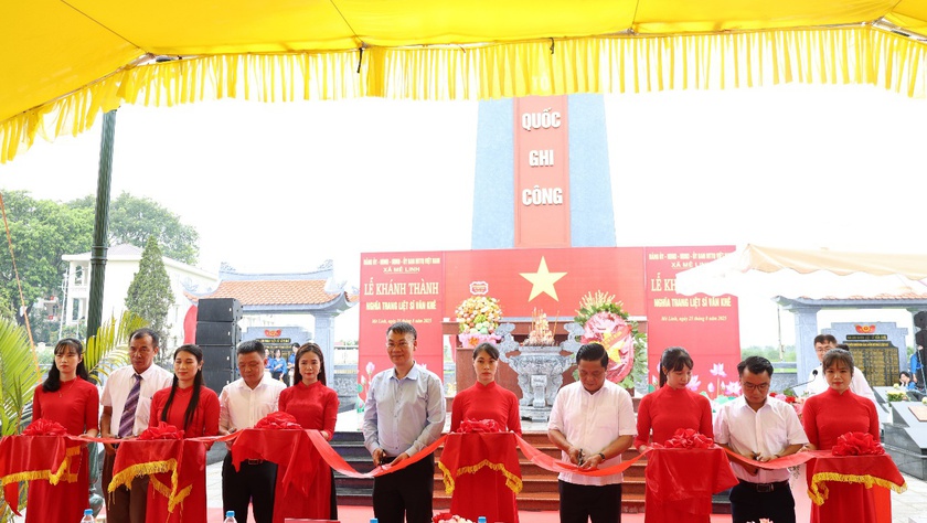 Xã Mê Linh: Khánh thành công trình nghĩa trang liệt sĩ Văn Khê