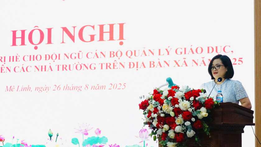 Mê Linh: Gần 300 cán bộ quản lý giáo dục, giáo viên, nhân viên các nhà trường tham gia học tập chính trị hè năm 2025