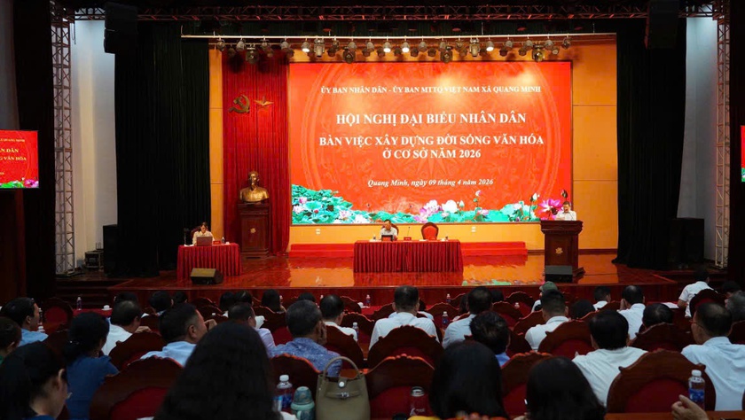 Quang Minh tổ chức Hội nghị đại biểu Nhân dân bàn việc xây dựng đời sống văn hóa ở cơ sở năm 2026
