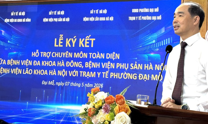 Hợp tác chuyên môn toàn diện các bệnh viện của ngành y tế Hà Nội với trạm y tế phường Đại Mỗ