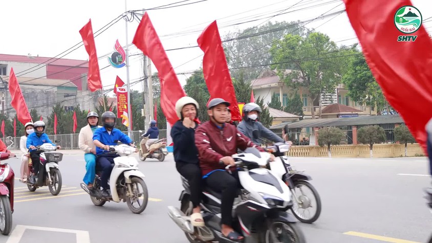 Xã Suối Hai diễu hành tuyên truyền lưu động về bầu cử đại biểu Quốc hội khóa XVI và đại biểu HĐND các cấp nhiệm kỳ 2026 – 2031