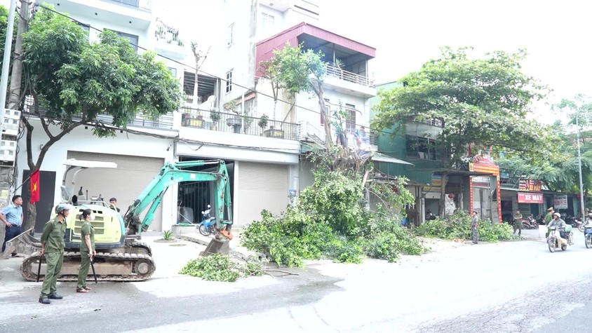 Thanh Oai tiến hành tháo dỡ, giải phóng mặt bằng phục vụ Dự án nâng cấp, mở rộng Quốc lộ 21B