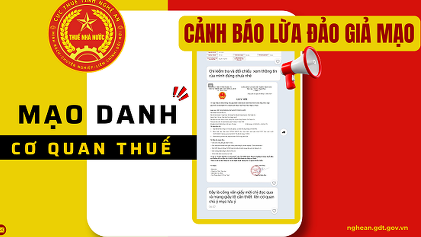Cảnh báo: Mạo danh cơ quan thuế, cán bộ thuế nhằm mục đích lừa đảo, chiếm đoạt tài sản