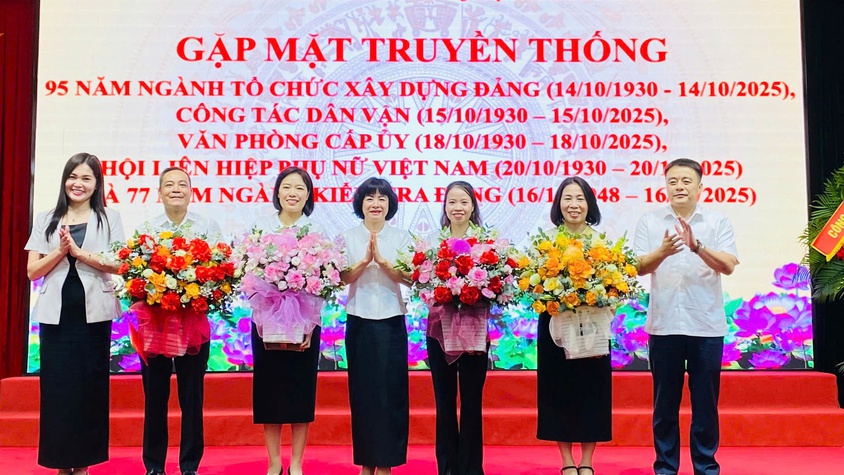 Gặp mặt kỷ niệm ngày truyền thống các Ban xây dựng đảng, Ủy ban kiểm tra, Văn phòng cấp ủy, Hội LHPN