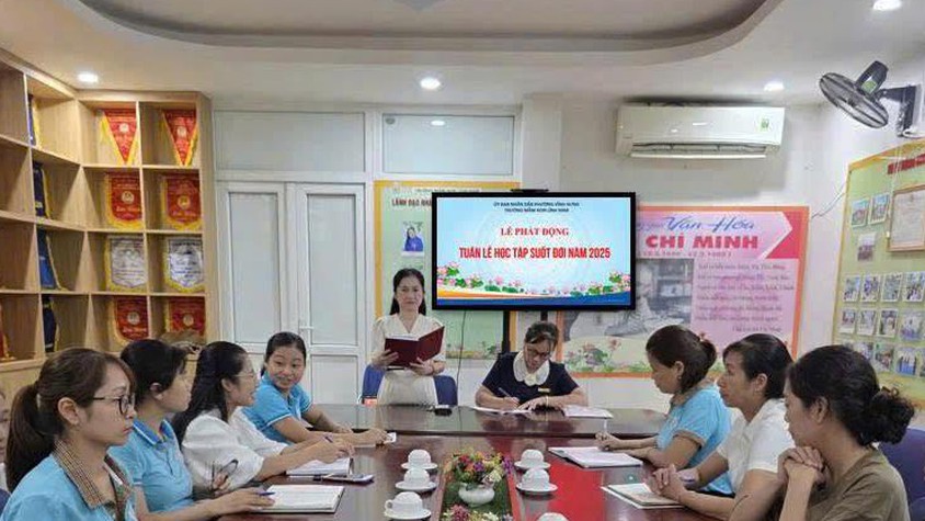TRƯỜNG MẦM NON LĨNH NAM PHÁT ĐỘNG TUẦN LỄ HỌC TẬP SUỐT ĐỜI NĂM 2025