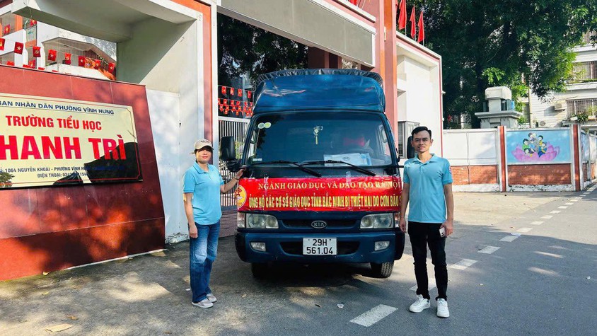 TRƯỜNG TIỂU HỌC THANH TRÌ CHUNG TAY HƯỚNG VỀ BẮC NINH -LAN TỎA YÊU THƯƠNG SAU CƠN BÃO MATMO