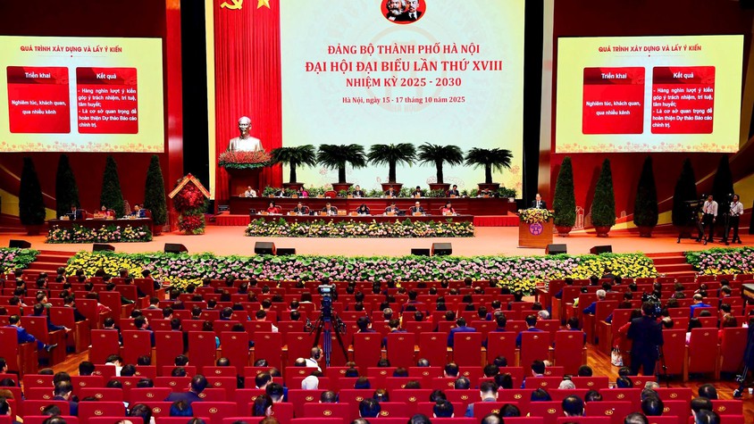 Đại hội Đảng bộ TP Hà Nội lần thứ XVIII:
Cụ thể hóa 7 nhiệm vụ trọng tâm, hiện thực hóa khát vọng phát triển Thủ đô
