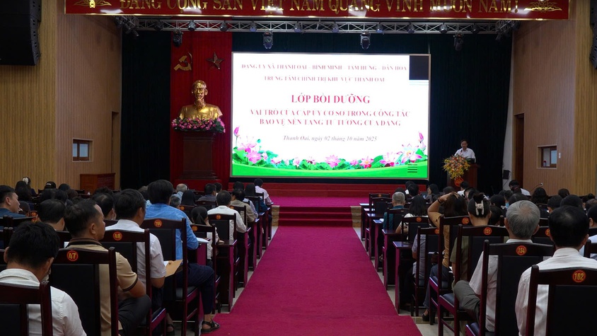 Bồi dưỡng công tác Đảng, vai trò cấp ủy cơ sở trong bảo vệ nền tảng tư tưởng của Đảng